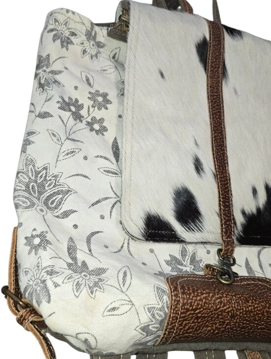 Myra Bag Bloom Bleach backpack Genuine Cowhide